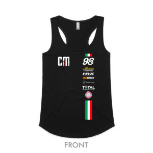 Carlo Moiola Sponsor Supporter Racerback Singlet - Ladies