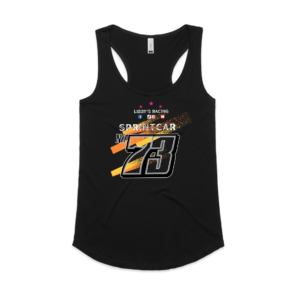 Libby's Racing ~Gold Flash Racerback Singlet ~ Women's