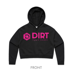 Dirt Track Dames - Ladies Crop Hoodie